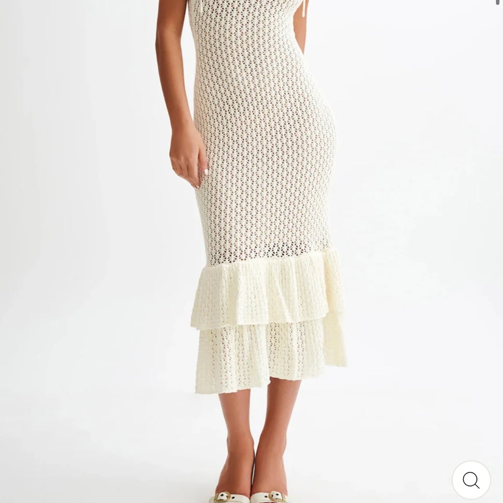 Meshki Midi Crochet Dress